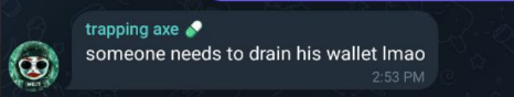 crypticpyramids's tweet photo. @hes_junior @trapping_axe Dude don't suck this guys cock he will literally give you Aids. https://t.co/j8H5cqXqiJ