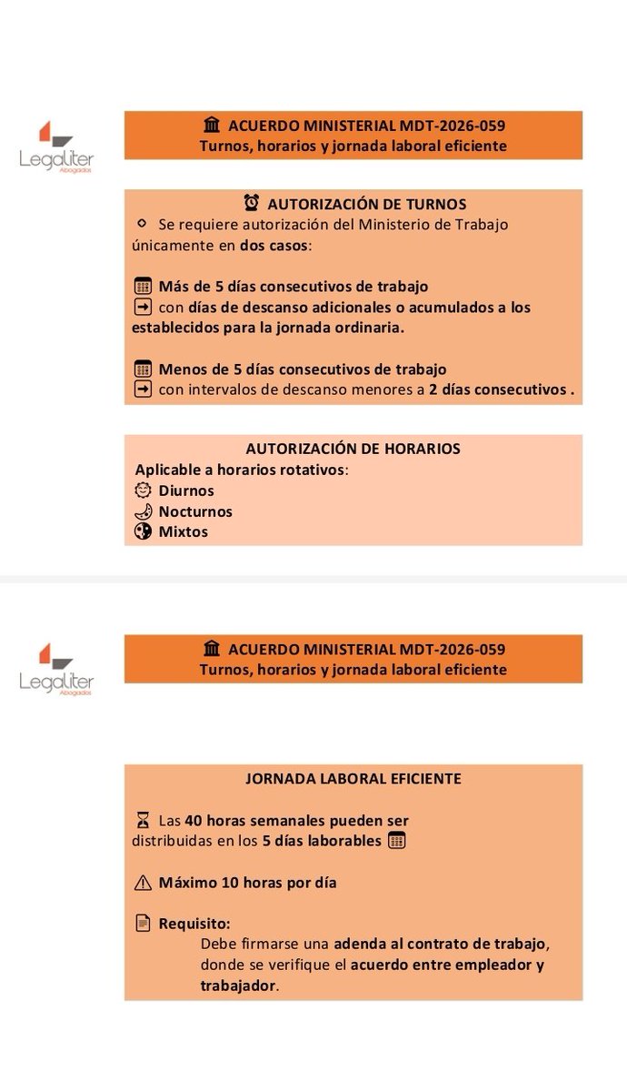 Legaliter_Ec's tweet photo. Jornada laboral eficiente. https://t.co/VP9x4B89Ht