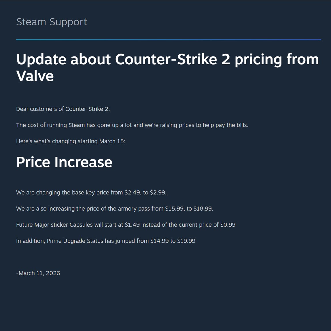 CS2 MEWS tweet media