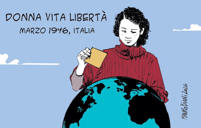 nonsonpago1's tweet photo. #DonnaVitaLibertà
#Marzo1946, #Italia
Immenso Mauro, grazie.❤️
#Biani !❣️
Il #10marzo le #donneitaliane votarono per la prima volta.
Il #diritto al #voto fu una grandissima conquista, seppure #recente.
Sono passati solo #80anni.🤬
#Donne nel #Mondo.✊
@maurobiani
@repubblica https://t.co/bzL1qwrbnN