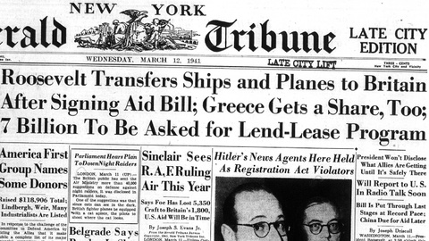TammiMinoski's tweet image. #OTD 1941: President #FDR signed into law the #lendlease act that distributed military aid to “the government of any country whose defense the President deems vital to the defense of the United States.” A total of $50.1 billion worth of supplies was shipped during #WWII.