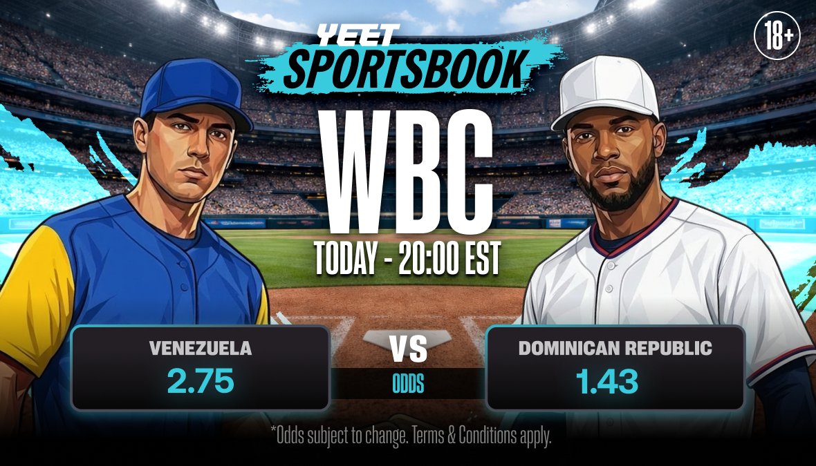 World Baseball Classic - Venezuela vs Dominican Republic!
 
Two baseball powerhouses. A game that will sure deliver.

Pick your side and place your bet on YEET.com/sportsbook
