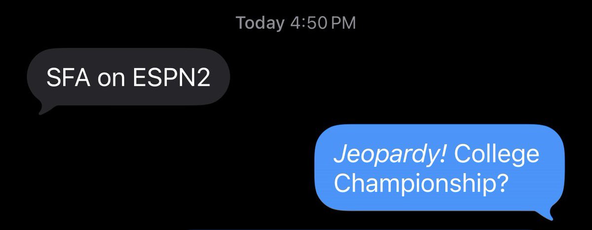 SFA on TV on a Wednesday afternoon?
We need more Stephen F. Austin