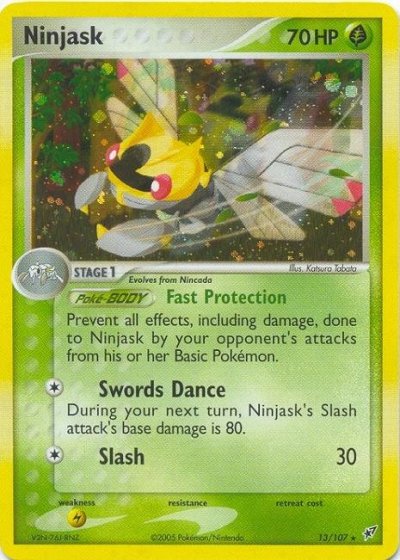 ArcticFosse's tweet photo. #BestOfDex 355/386 - Ninjask

1 - EX Deoxys (Katsura Tabata)
2 - Mega Evolution (Tetsu Kayama)
3 - Mega Evolution (Apios) https://t.co/oD3s8wOCB8
