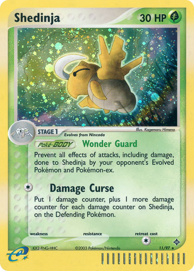ArcticFosse's tweet photo. #BestOfDex 356/386 - Shedinja

1 - EX Dragon (Kagemaru Himeno)
2 - Lost Thunder (kawayoo)
3 - Roaring Skies (Aya Kusube) https://t.co/kLUnl10pEr