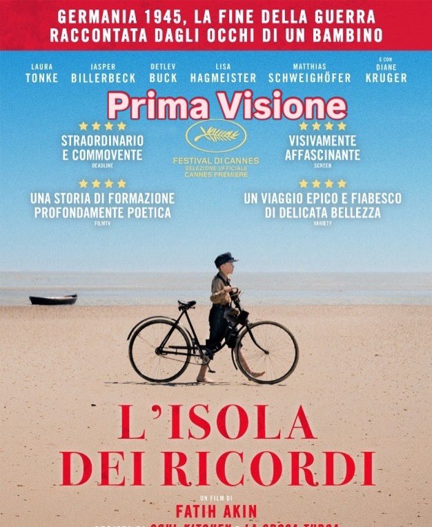 🎞️ L’ISOLA DEI RICORDI di Fatih Akin
📌 Venerdì 13/3 ore 21,00
📌 Sabato 14/3 ore 21,00
📌 Domenica 15/3 ore 16,00