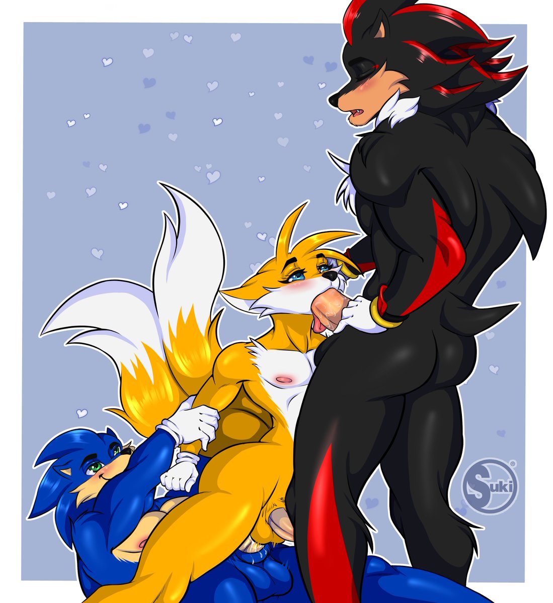 Suki262_'s tweet photo. Sonic x Tails x Shadow https://t.co/ovK8My6R5g