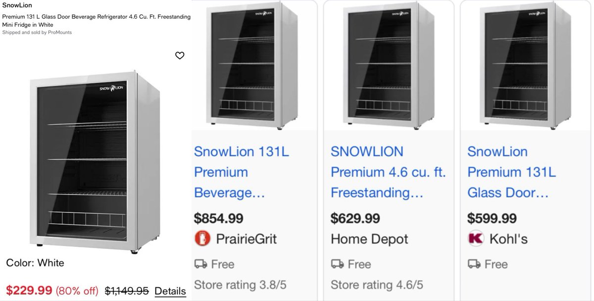 glitchaddicts's tweet photo. $950 OFF GLASS DOOR MINI FRIDGE 

Macy’s dropped this at its lowest price ever at $229, listed at $599+ at other retailers 

This fridge holds up to 174 soda cans &amp; 116 bottles, free shipping included 

https://t.co/kV7Coj7O5D #ad https://t.co/UTizHxWuKb