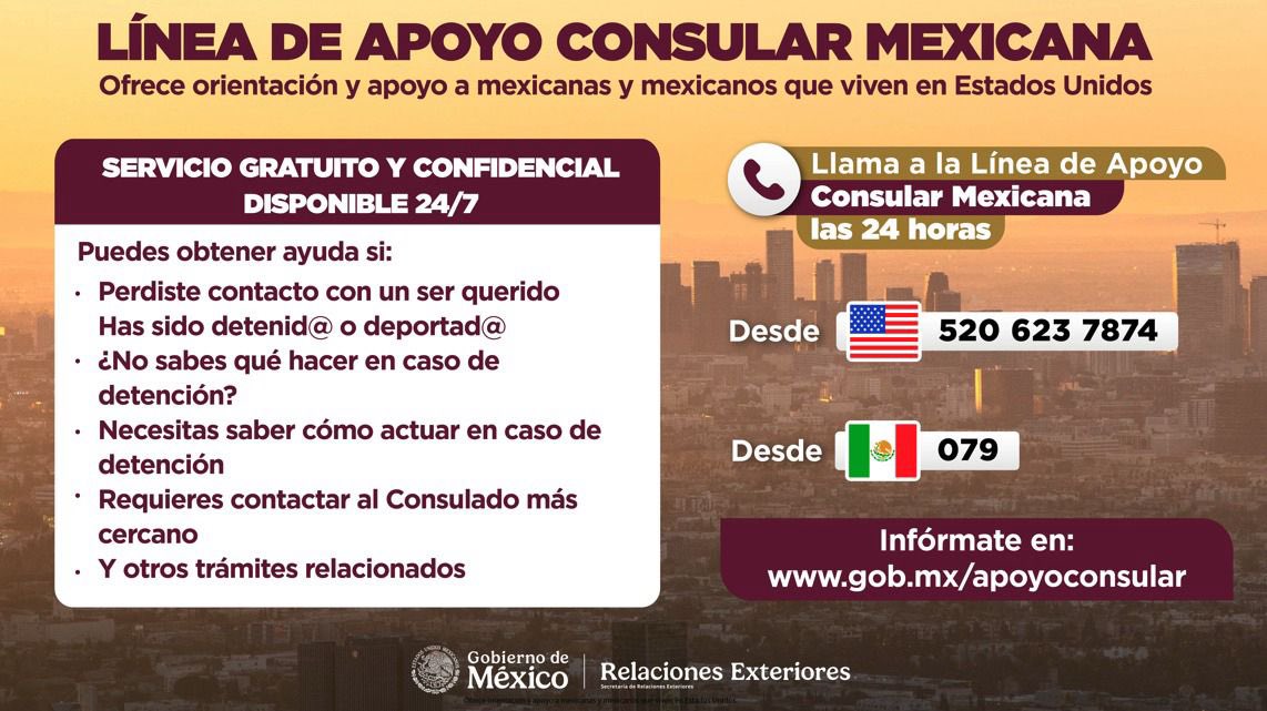 ConsulmexSFO's tweet photo. 📣📣Atención comunidad mexicana 🇲🇽🇲🇽📣📣
@ConsulmexSFO te recuerda nuestra información de contacto si requieres apoyo en situaciones de emergencia. @vcalva @MarcoAMena https://t.co/ybtBKPbwJK