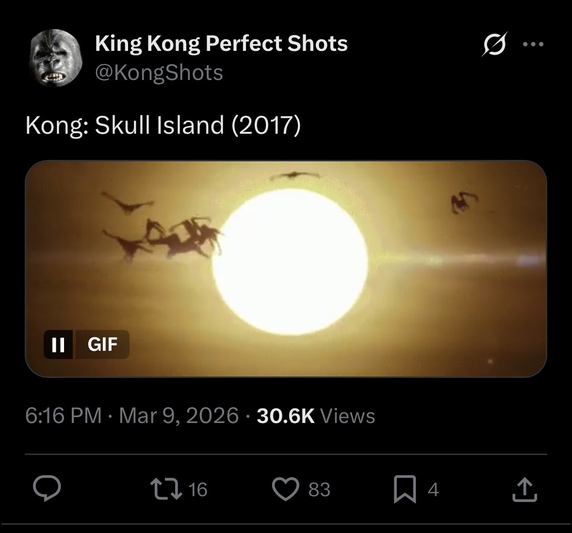 King Kong Perfect Shots tweet media