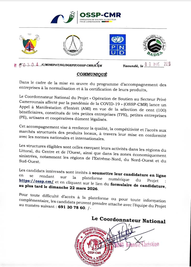 MINPMEESA CAMEROUN🇨🇲 tweet media