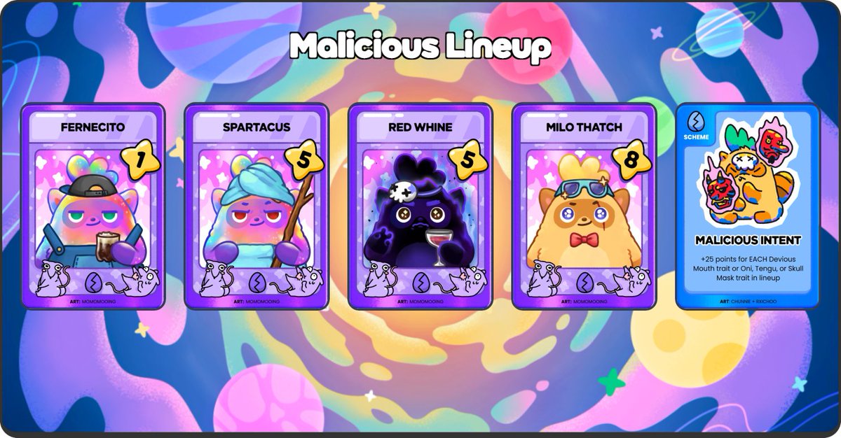 ⚡️ FULL EPIC LINEUP GIVEAWAY ! ⚡️

To continue rewarding our Guild members, we're bringing you this giveaway!

Full Epic Lineup + 1 Scheme 🎁

⛩️ How To Join:

• Be a member of the Dojo in Grand Arena 
(drop your address below for verification)

• Follow <a href="/TheDojoGuild/">DOJO ⛩️</a> &amp;