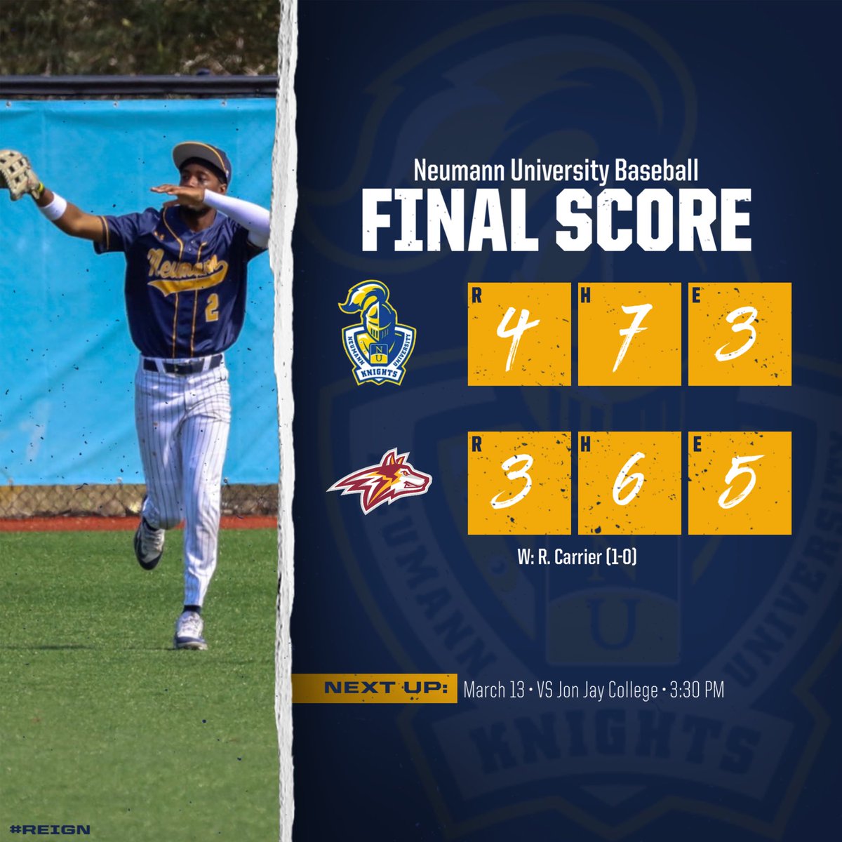 Neumann University Baseball tweet media