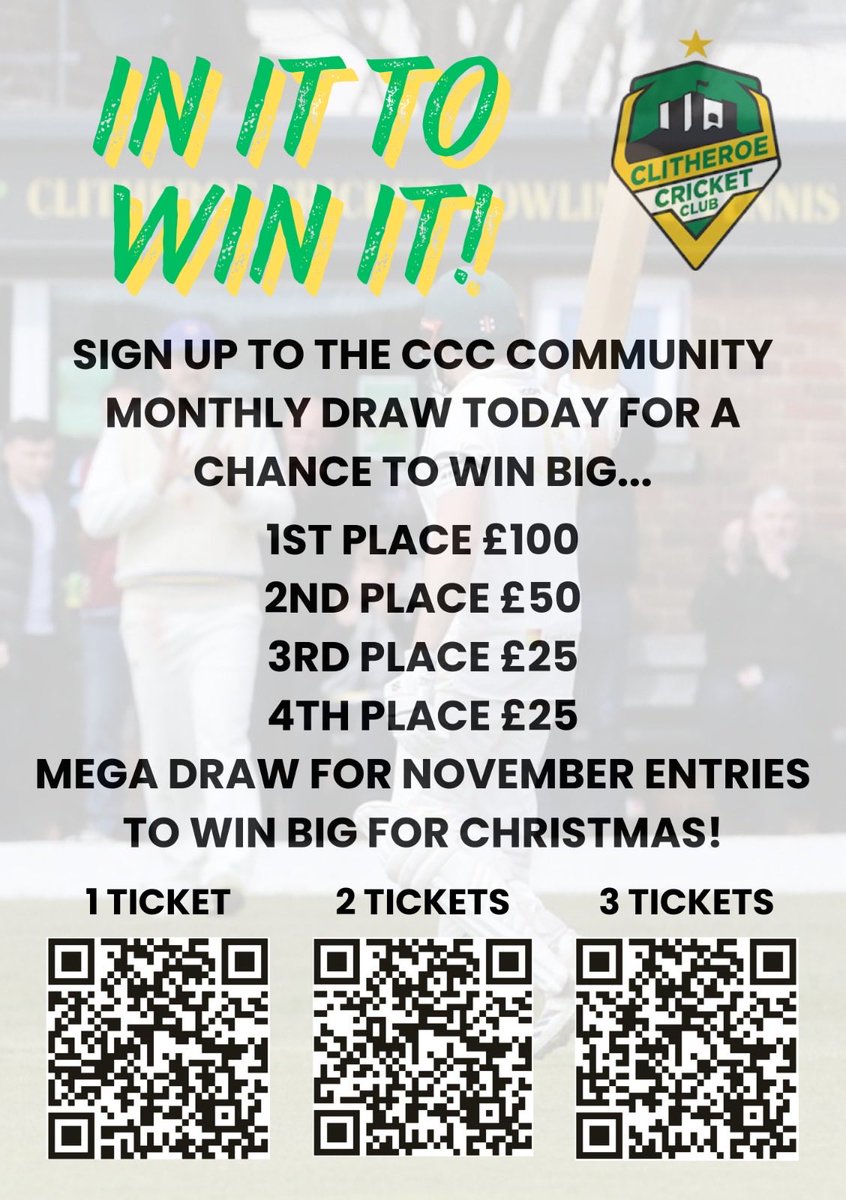 Clitheroe Cricket Club 💚💛 tweet media