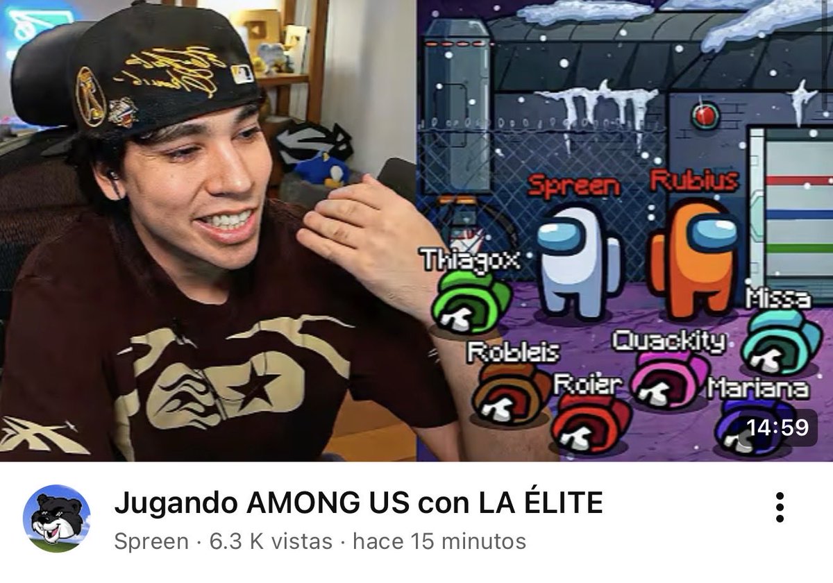 Sprengiev's tweet photo. Spreen tenia razón, si valía la pena esperar al video de among us. Les recomiendo que vayan a verlo aunque vieron el stream. Pone todos los povs y es muy bueno https://t.co/ZfnUqjOWh3