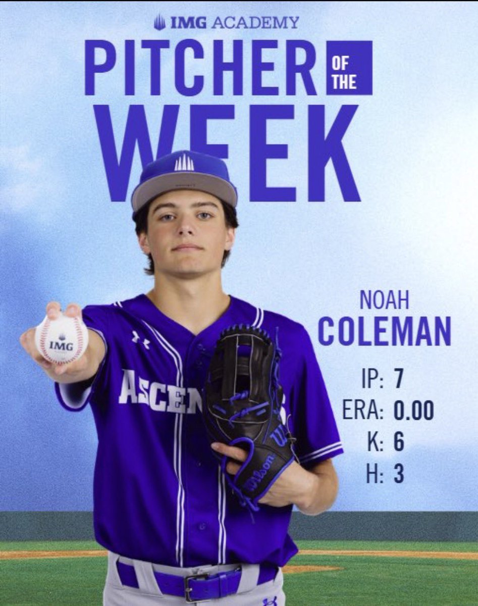 N_Coleman28's tweet photo. Thank you @IMGABaseball https://t.co/KPAy5UeaCm