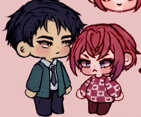 Riddle Rosehearts bajito, en chibi aún más 🙂‍↔️💖✨