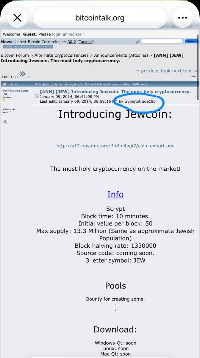 Jewcoin tweet media
