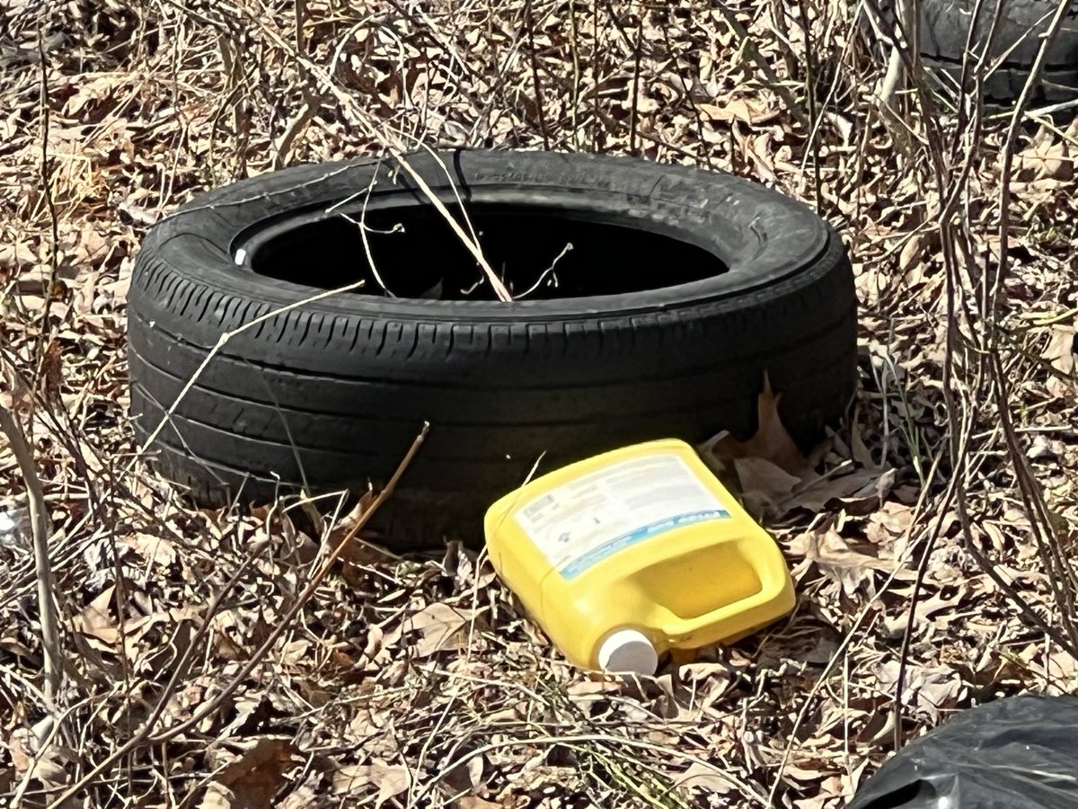 TimReidReporter's tweet photo. JUST IN: Neighbors fed up about trash dumping in Fort Washington MD.  Along Livingston Rd you will see: old tires, beds, furniture, beer bottles, toilets and fast food bags.  Coming up at 9 pm hear from upset residents who want Prince George’s Co to crack down 
@DCNewsNow https://t.co/Q5R6Mm9I4L