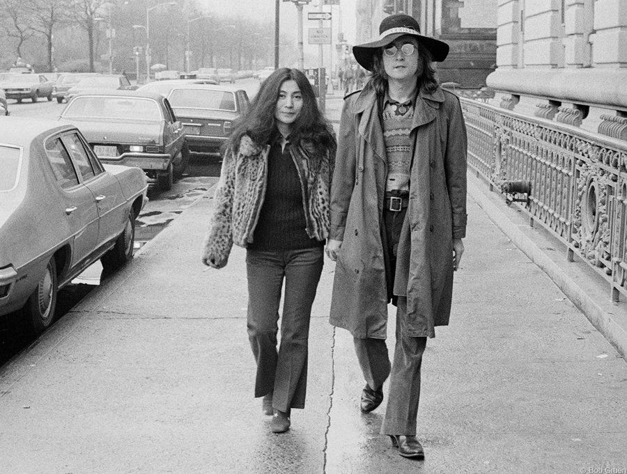 John Lennon &amp; Yoko in NYC, 1973. Photo by Bob Gruen.