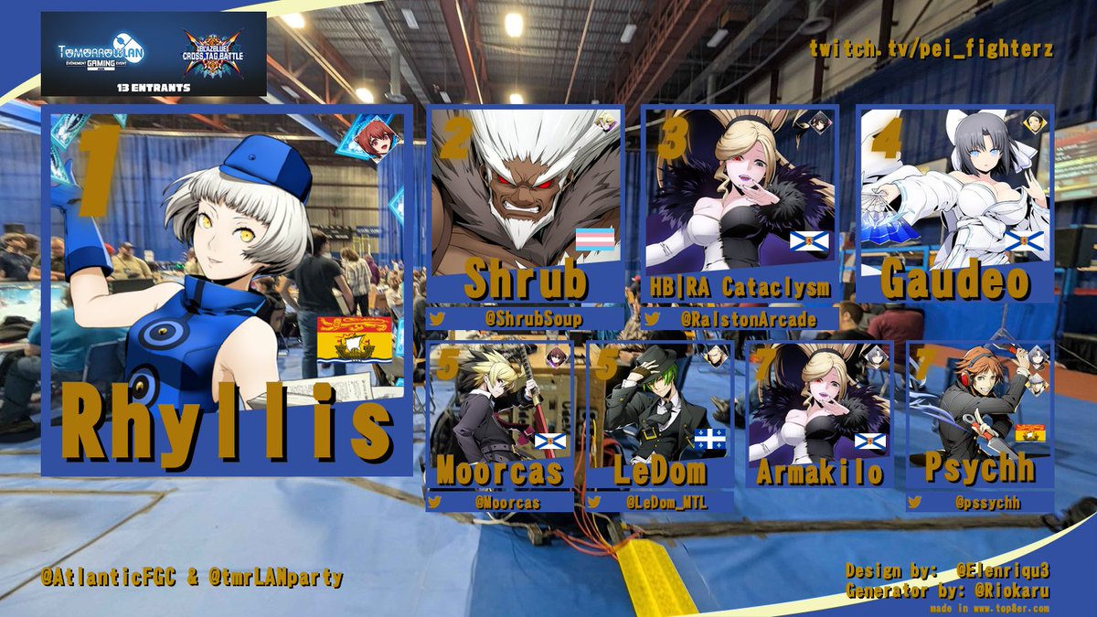 HERE WE GO!
Marathon POSTING!
This past weekend we had OUR BIGGEST LINEUP OF GAMES EVER FOR AN ATLANTIC CANADIAN EVENT!
Starting off with BBTAG!
Lot's of old heads came out of retirement to kick off the weekend!
Always awesome to see a clash of generations!
<a href="/tmrLANparty/">TomorrowLAN</a>