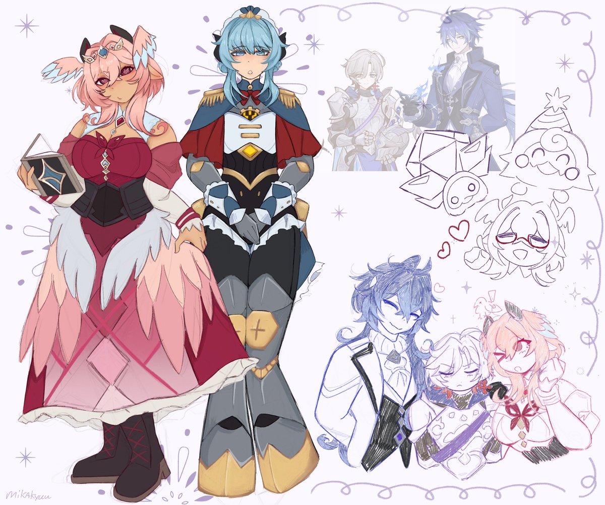 Royal au to match faelight !! I thought her ribbons were horns lol #linnea #ineffa