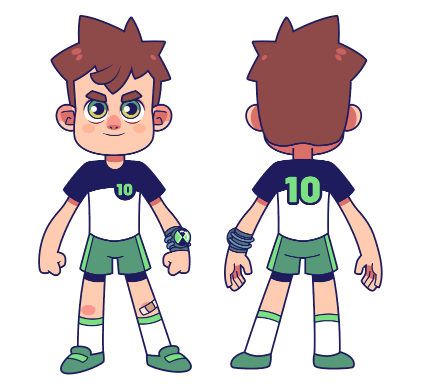 HitalloDuarte's tweet photo. Comecei um projetinho de repensar o design da série Ben10, trazendo um estilo novo para os personagens. https://t.co/7eL8nx7mwG