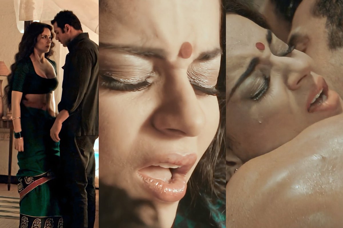 Hot_Frames's tweet photo. 🔥 Kangana Ranaut in Shootout at Wadala is pure fire! Those raw sex scenes—her curves pressed against John, moaning as he thrusts deep, beads of sweat dripping down her cleavage... Gets me hard every time! 💦 #KanganaRanaut #BollywoodHot #SexScenes" https://t.co/5ey2XX6FPS