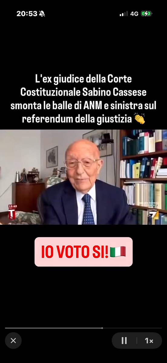 FaniSimonu34434's tweet photo. Buona notte !
#SabinoCassese, ex giudice della #Consulta, persona di un'onestà intellettuale senza pari, VOTA #SÌ, SBUGIARDANDO i falsi e beceri #profeti del NO. Costoro, pur di lasciare il CAOS giudiziario in cui versa l'#Italia, tentano di RIMBECILLIRCI #di #boiate. VOTIAMO #SÌ https://t.co/CyrRGrbpRR