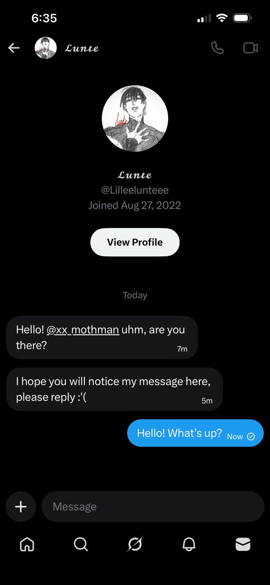 xx_mothman's tweet photo. If you see this user and get a message, ignore it. They probably got hacked and now someone is trying to trick people with this very familiar scam. Don’t fall for it! Protect yourselves and report the following user. @Lilleelunteee https://t.co/I6tHk0QoFt