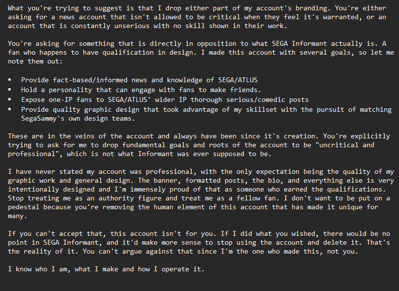 SEGA Informant tweet media