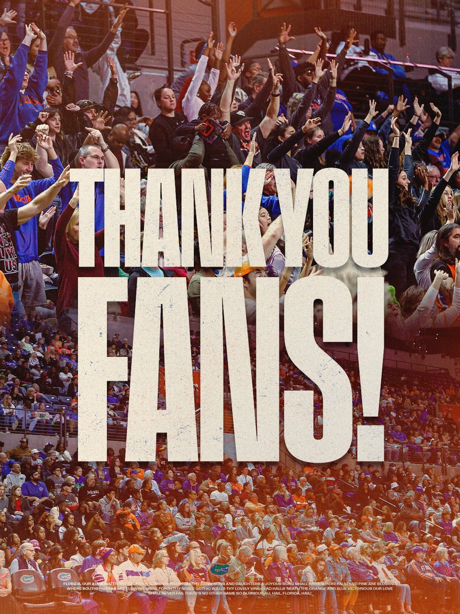 Thank you Gator fans for a memorable season🧡💙

We saw a 10% increase in attendance this year! Make sure to be apart of that number next season🐊