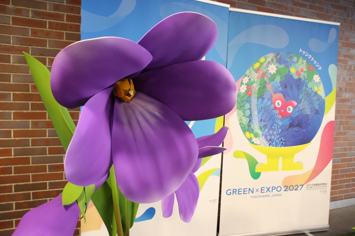 💐🌸相鉄線星川駅にフォトスポットが登場🌸💐 GREEN×EXPO 2027開催1年