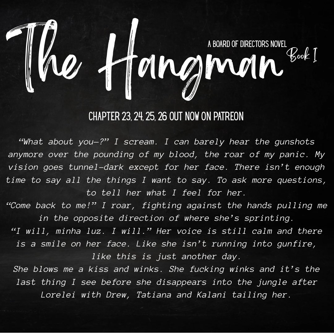 jaedynwrites's tweet photo. Four chapter update on Patreon as promised 👀

Free version is available on Wattpad with double chapter updates every week!

#darkromancereads #womeninmalefields #author #patreonwriter #wattpadstory https://t.co/GAyovBCBWf