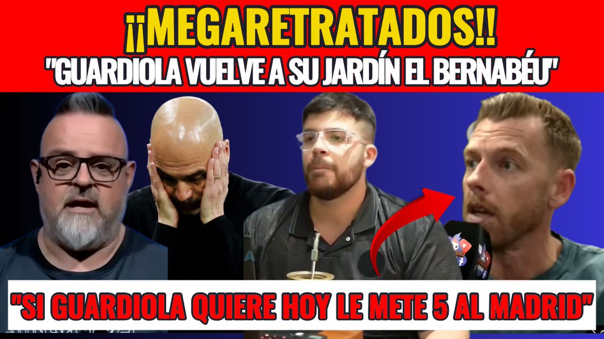 "GUARDIOLA Y EL CITY VUELVE AL BERNABÉU PARA DESTROZAR AL REAL MADRID RE... youtu.be/regOgR-UaVs?si… a través de <a href="/YouTube/">YouTube</a>