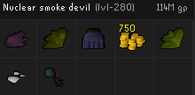 Just got the IMBUED HEART on my 1st ever Smoke Devil superior on my osrs iron. Fucking wild that I've managed to get it before 99. 😂
