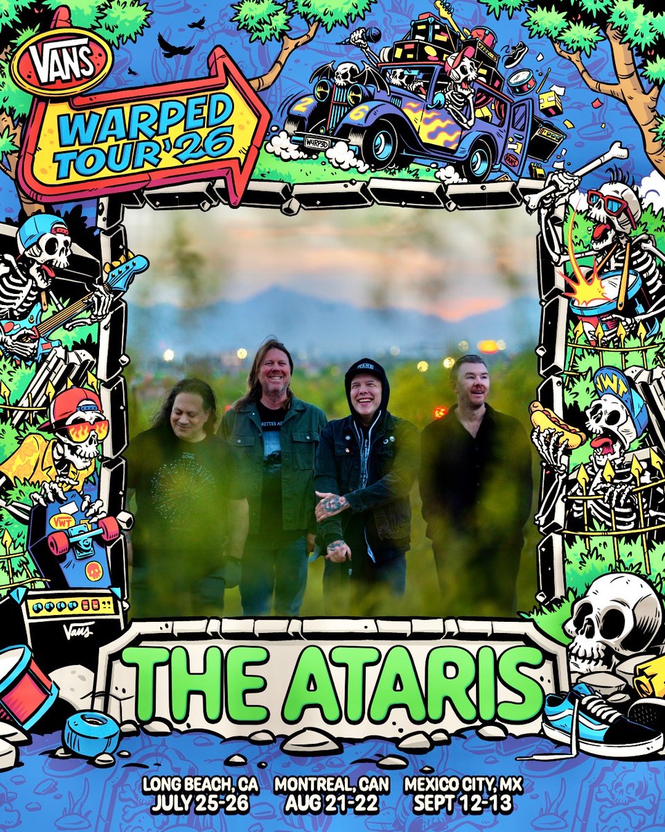 theataris's tweet photo. @VansWarpedTour ! See you in Long Beach, Mexico City, and Montreal! https://t.co/x4AJxP98Hu