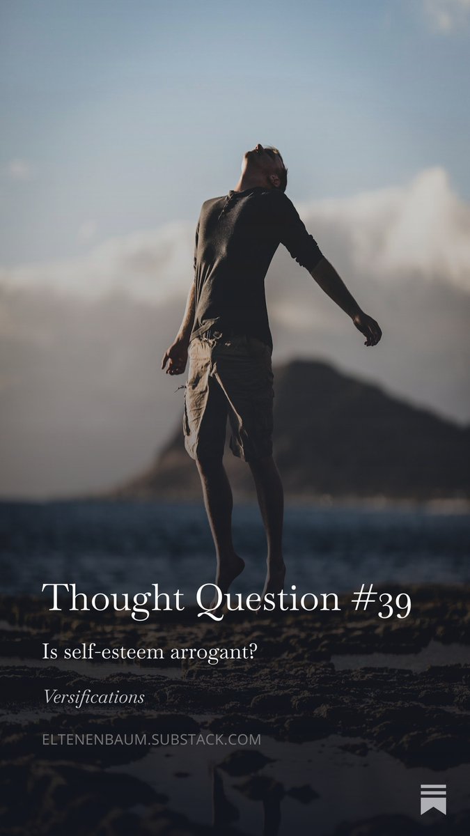 New Thought Question!
Does self-esteem stem from arrogance? 
eltenenbaum.substack.com/p/thought-ques…