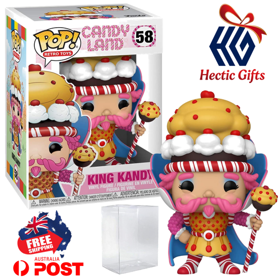 HecticGifts's tweet photo. King Kandy from the Candy Land Board game universe will make a 'sweet' addition to your Funko POP collection!

https://t.co/gJaaFSQywi

 #New #HecticGifts #FunkoPop #CandyLand #KingKandy #FiftyEight #Vinyl #bundled #EcoTek #ProtectorCase #FreeShipping #AustraliaWide https://t.co/eeyTLDmYwd
