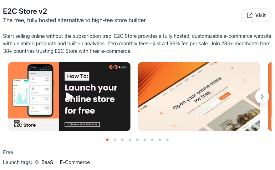 E2C Store tweet media
