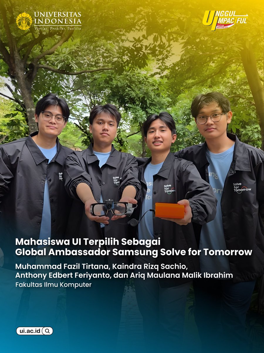 Berawal dari cerita sederhana di lintasan lari, kami Tim Labmino, yang merupakan empat mahasiswa Fakultas Ilmu Komputer UI berhasil membawa inovasi ke panggung global, Samsung Solve for Tomorrow.

Muncul dari pengalaman seorang teman yang gemar berolahraga namun mengalami katarak