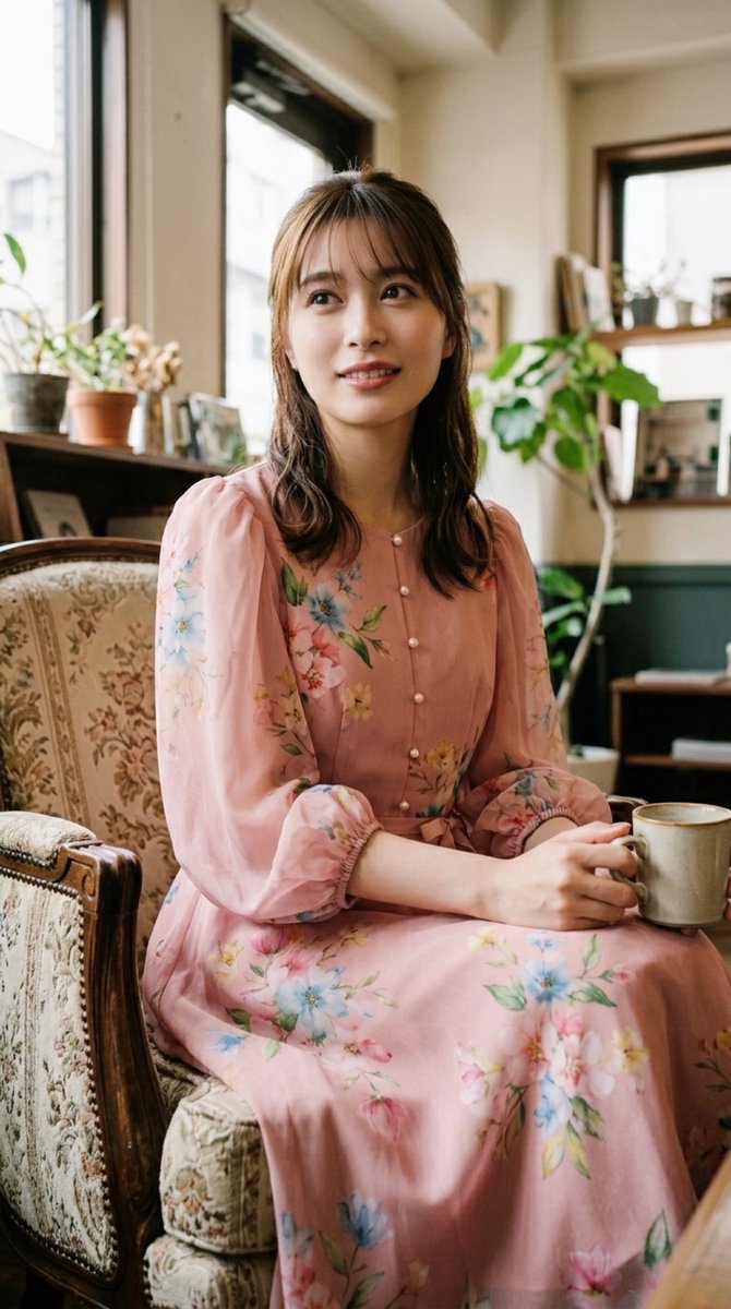 harune_closet's tweet image. 春先取りワンピ🌸
ふんわりパフスリーブで軽やかに。
良かったら着てみてね✨
#harunecloset #aifashion