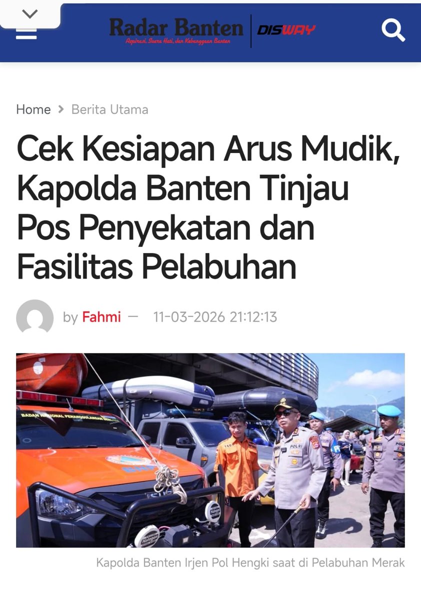 cilasantika34's tweet photo. perjalanan mudik harus sampai tujuan dengan selamat.
operasi ketupat 2026 hadir untuk menjaga keamanan dan kelancaran arus mudik.
mari berkendara dengan tertib.
#MudikAmanBahagia https://t.co/Tcns3ffG4m
