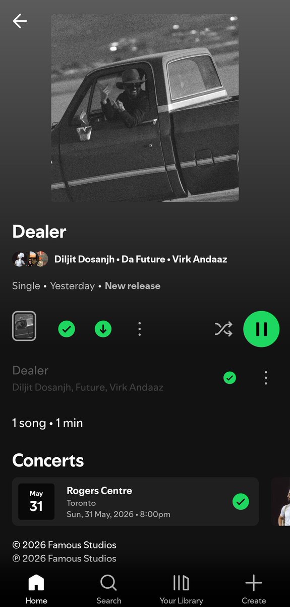jaideepsnarang's tweet photo. @diljitdosanjh paaji, play hi nhi horya spotify ch🥹kraao kuch ehda..mai reel bnaan toh pichhe rehgya🥹🥹 https://t.co/YHelz3Dn5k