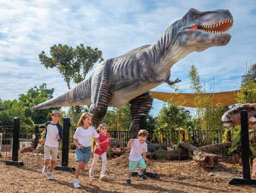 OnlySydney's tweet photo. Dinosaur Safari Adventure @ WILD LIFE Sydney Zoo 
  
The Lost Kingdom Trail turns a zoo visit into an interactive treasure hunt where children follow a dinosaur trail across the park.

https://t.co/MV1KCKxLbc https://t.co/A8K13n9KOC