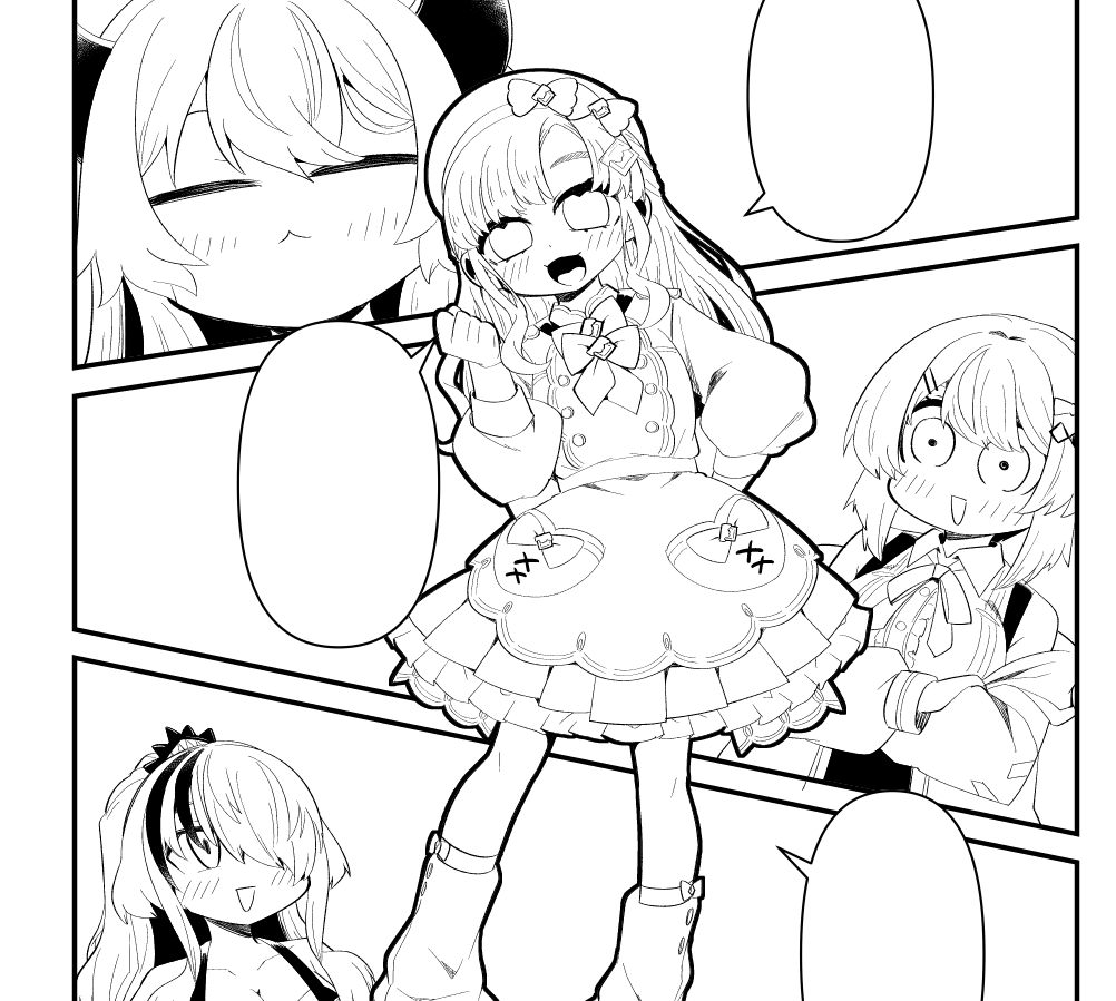 今月の月一同人誌原稿作業進捗。ポモドーロタイマーのおかげで進捗大変よろしいです。
今回のお話は画像の4名&アンジュさんだよ～ 