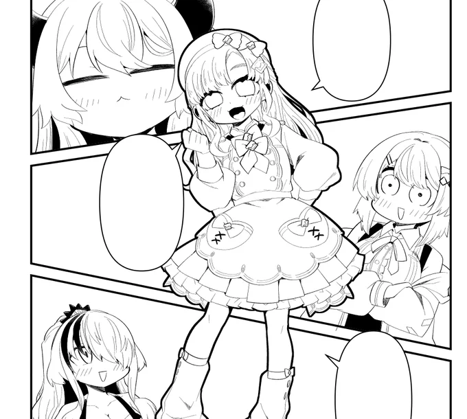 今月の月一同人誌原稿作業進捗。ポモドーロタイマーのおかげで進捗大変よろしいです。
今回のお話は画像の4名&アンジュさんだよ～ 
