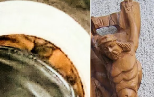 DRBerry102's tweet photo. @BrianEntin Please look at this and do you see a resemblance? BTW it's the tattoo rotated to a normal position. https://t.co/aUiDfMrj1B