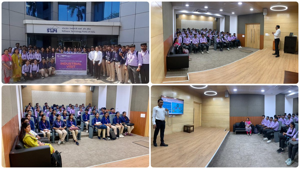 stpinagpur's tweet photo. STPI-Nagpur organized an industrial visit for the engineering students &amp; faculties of GH Raisoni College of Engineering and Management, Nagpur wherein they were briefed about STPI services &amp; also explained role of #STPICoEs in fostering #startupsecosystem.
@stpiindia 

@arvindtw https://t.co/7M0tQoJrOU