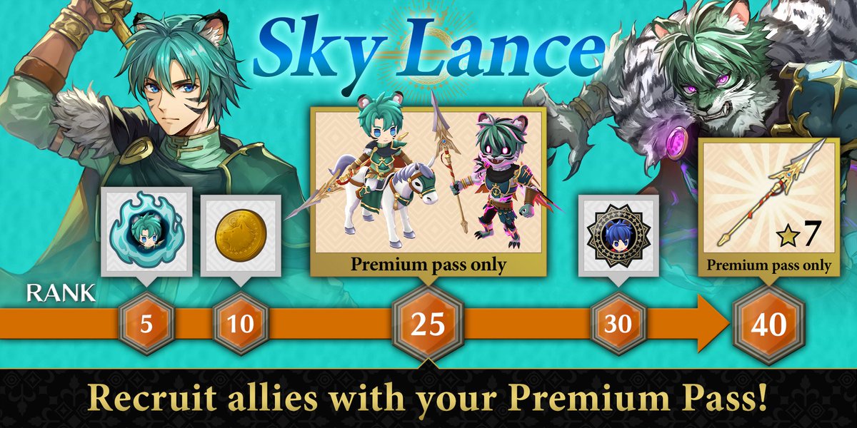 We're halfway through the Ephraim: Sky Lance season!

How's your Season Pass progress?

Here are some of the rewards from this Season Pass! ✨
Complete challenges to claim yours! ⚔

#FEShadows
#FireEmblem